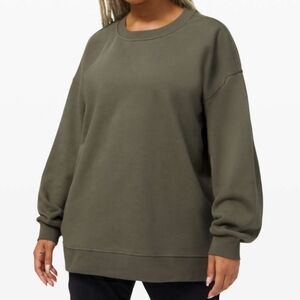 lululemon athletica Olive Green Sweatshirt
